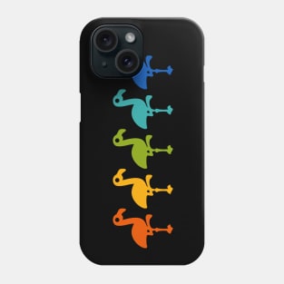 Rainbow Flamingos Phone Case