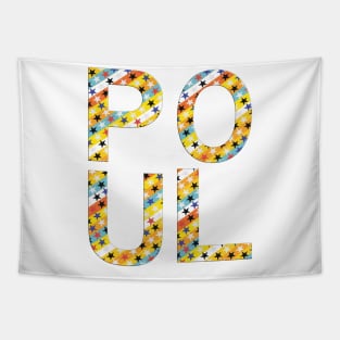 Poul, name, typography Tapestry