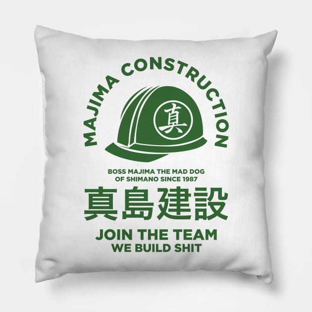 MAJIMA CONSTRUCTION Pillow by NOONA RECORD