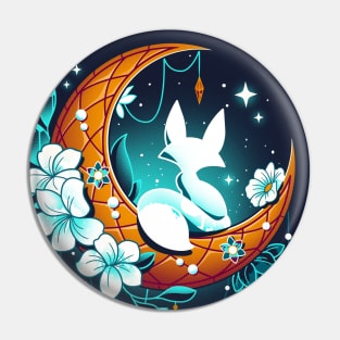 Moonlight Fox - Lunar Polar Fox Pin