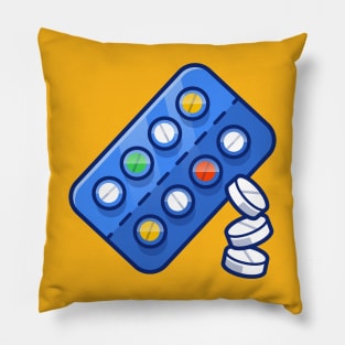 Tablets Strip Cartoon Pillow