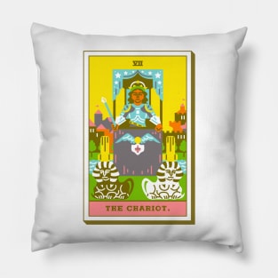 VII - The Chariot - Tarot Card Pillow