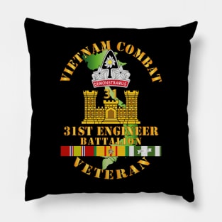 Vietnam Combat Veteran w 31st Engineer Bn w VN SVC Pillow