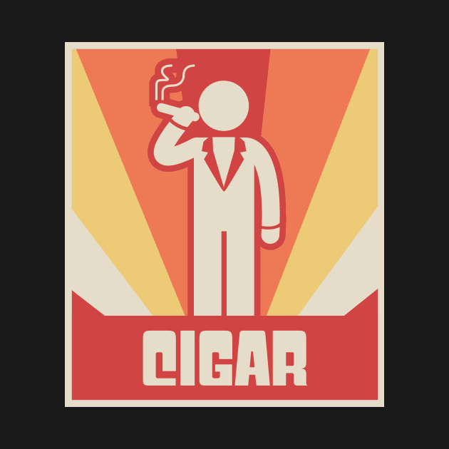 Vintage CIGAR Smoking Design by MeatMan