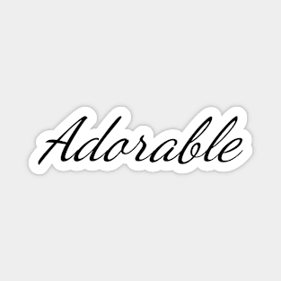 Adorable Positive Typography Art Minimal Design Magnet