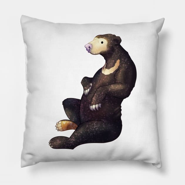 Cozy Sun Bear Pillow by Phoenix Baldwin