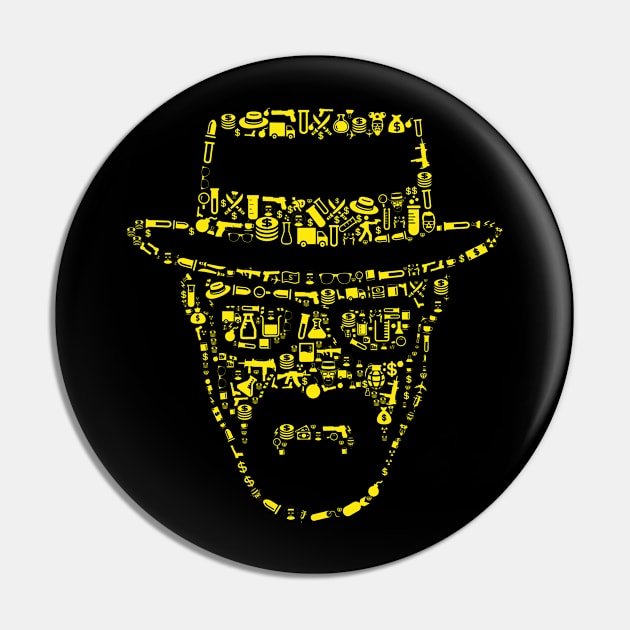 Breaking Bad Heisenberg Collage Pin by Rebus28