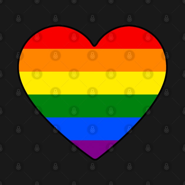 Gay Pride Heart by LittleGreenHat