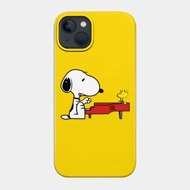 Snoopy Playing Piano - Snoopy - Phone Case