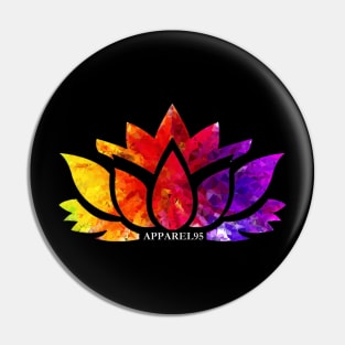 Multicolor Lotus Pin