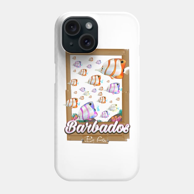 Barbados Travel Poster Phone Case by nickemporium1