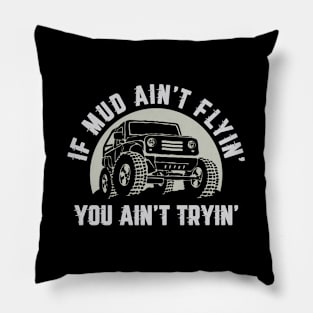 4X4 Off-Road Mudding Mud Flyin' Pillow