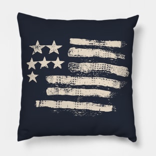 Worn out American Flag Fashion Statement Pillow