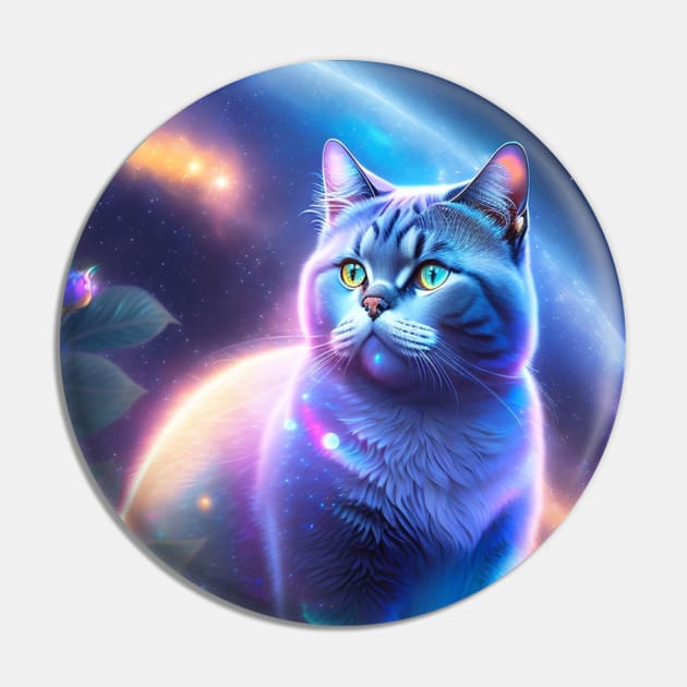 Astronomical British Shorthair Pin by Enchanted Reverie