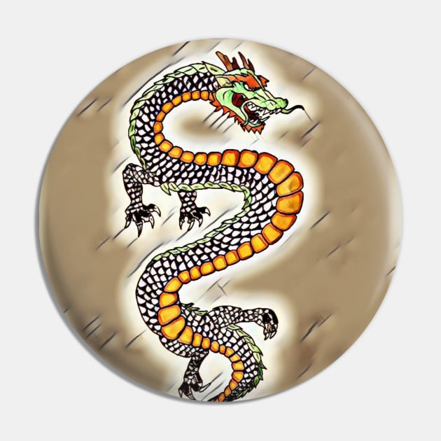 Chinese Dragon 10 Pin by Mr. Leon Artwork