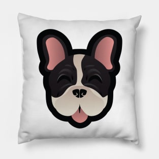 Brindle Pied Frenchie Pillow