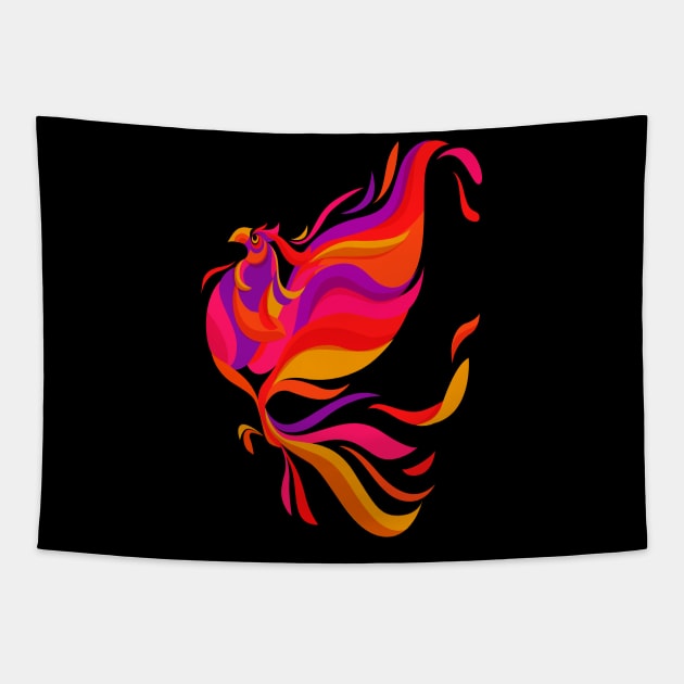 Phoenix Concept Tapestry by Mako Design 