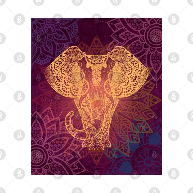 Mandala Elephant by Mazzlo Shop