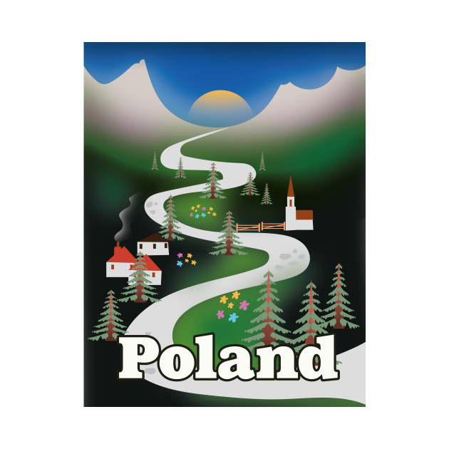 Poland vintage style travel print by nickemporium1