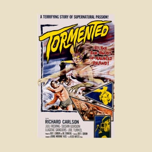 Classic Horror Movie Poster - Tormented T-Shirt