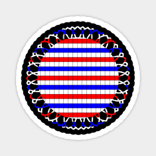 US flag colored design Magnet