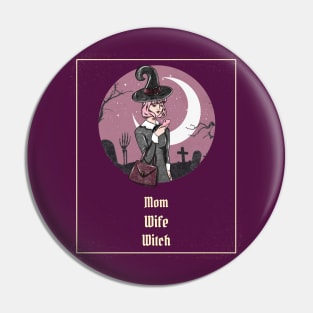 Mon Wife Witch | Halloween 2023 Mom Gift Pin