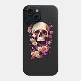 Skull and Flowers #5 Phone Case