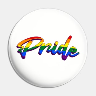 Pride LGTBIQ+ community lettering symbol Pin