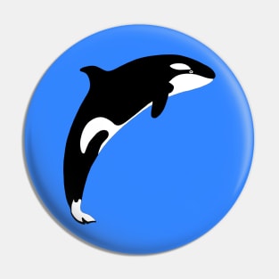 Killer whale jumping Pin