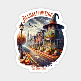 Allhallowtide Witchy Town Magnet