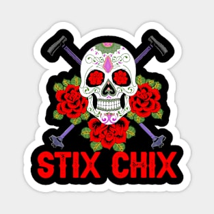 STIX CHIX RED Magnet