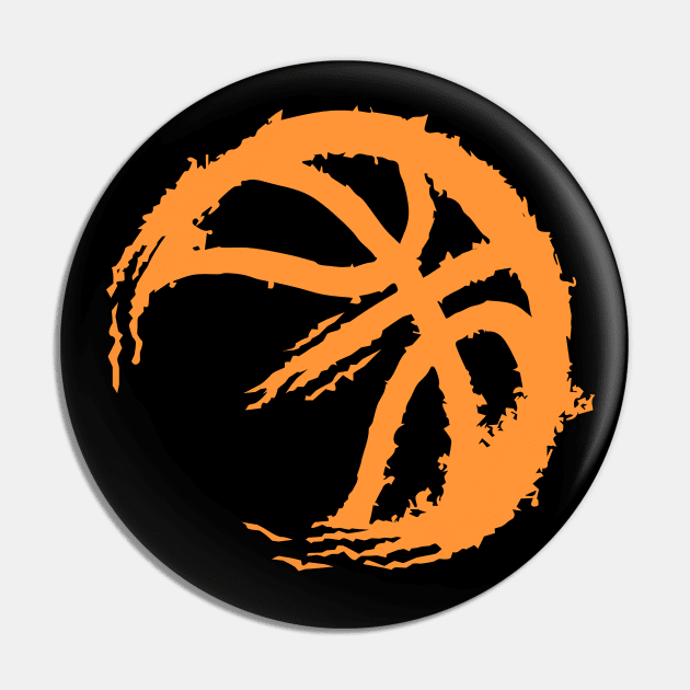 Basketball Pin by Shirtbubble