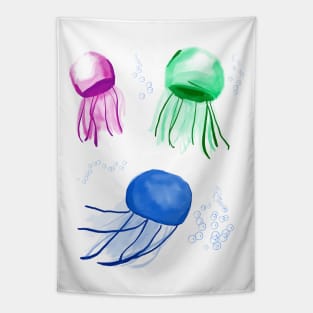 Water color Jellyfish (bubbles) Tapestry