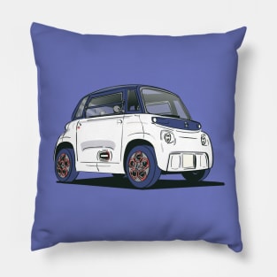 Citroen Ami electric car in white Pillow