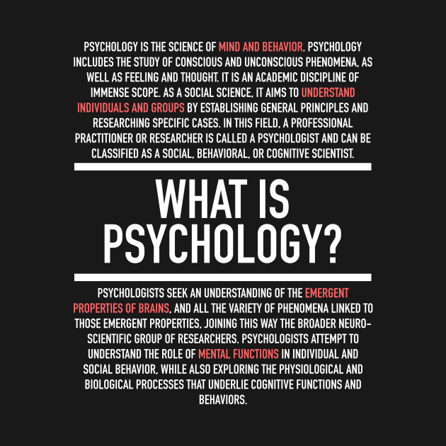 Psychology Defined - Psychologist by Hidden Verb