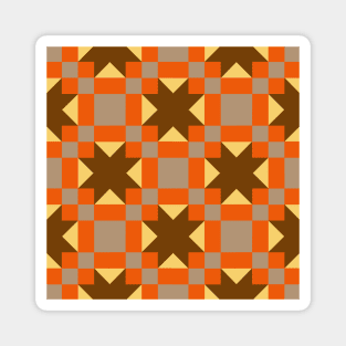 Road to Oklahoma Patchwork Pattern Magnet