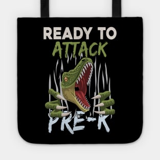 Dinosaur Kids Ready To Attack Pre-K Boys Back To School Tote