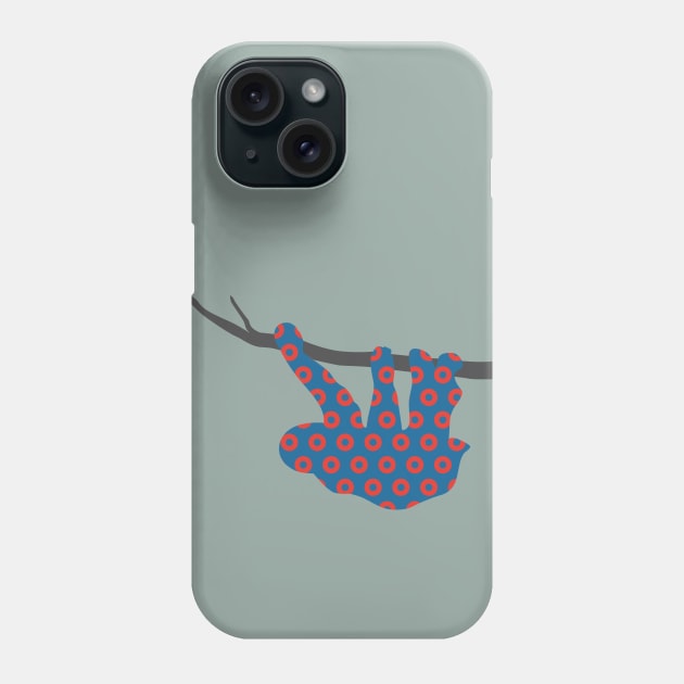 Phish Sloth Donuts Phone Case by NeddyBetty