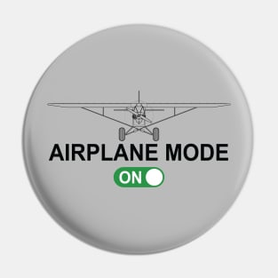 Airplane Mode On, STOL Tailwheel Bush Plane Pin