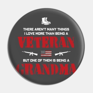 Grandma Veteran Pin