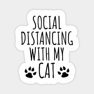 Social distancing with my cat Magnet