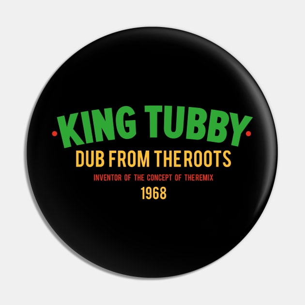 King Tubby: The Dub Maestro Pin by Boogosh