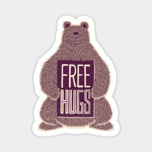 Free Hugs Bear Magnet