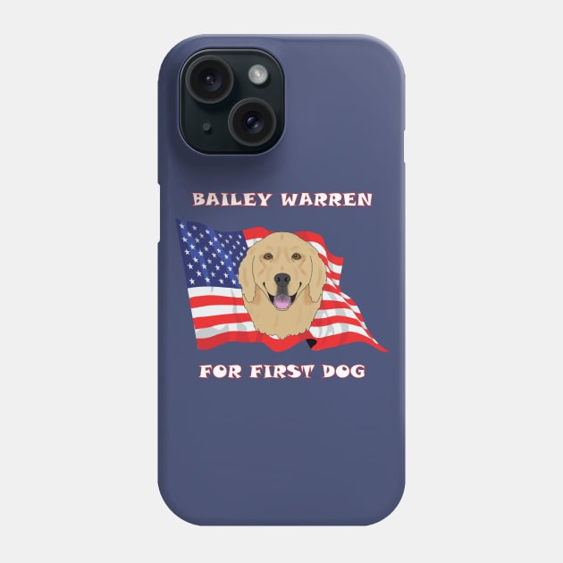 Bailey Warren for First Dog Phone Case by childofthecorn