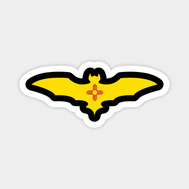 New Mexican Bat Flag Magnet by Wickedcartoons