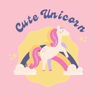 Cute Unicorn Rainbow Lover gift T-Shirt