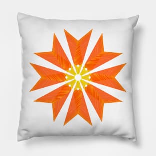 Orange flower Pillow