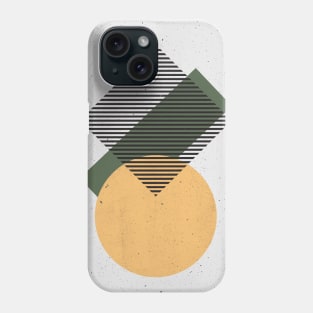 Minimalist Illustration Geometric Shapes Inspired by Malevich Phone Case