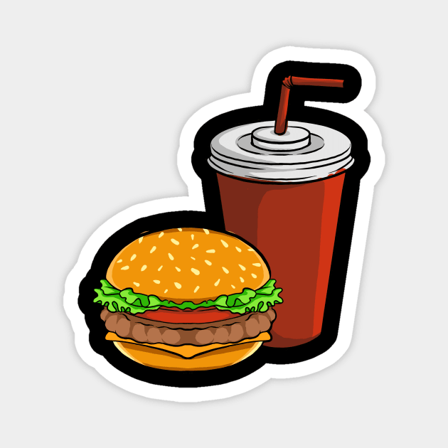 Fast Food Lover Magnet by fromherotozero