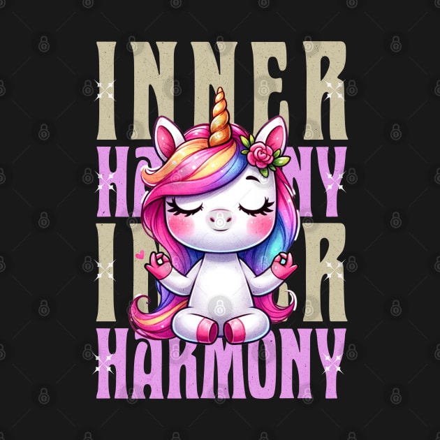 Unicorn Yoga - Inner Harmony by TayaDesign